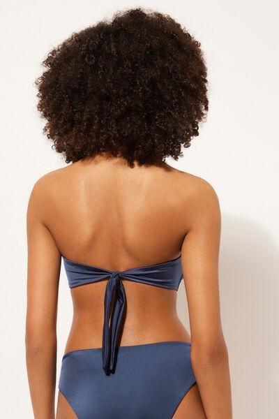 Blue Bandeau Bikini Top, , large image number 2