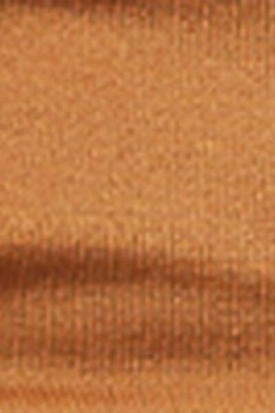 Brown Shiny Satin Bandeau Bikini Top, 5501_150E, large image number 4