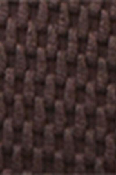 Brown Bicolour Embroidery Bandeau Bikini Top, 5501_170E, large image number 4