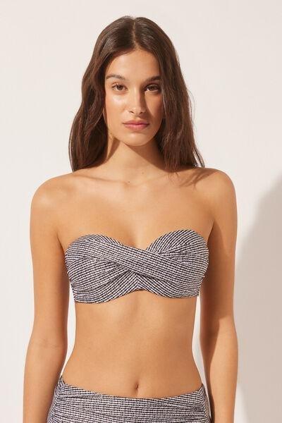 Multicolour Bandeau Bikini Top, 5501_029E, large image number 1
