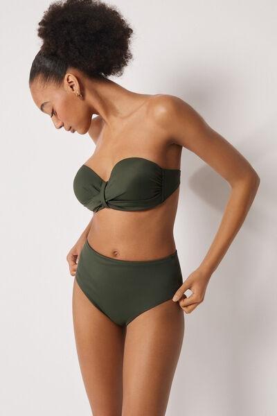 Green Premium Sculpt Bandeau Bikini Top, 5501_164E, medium