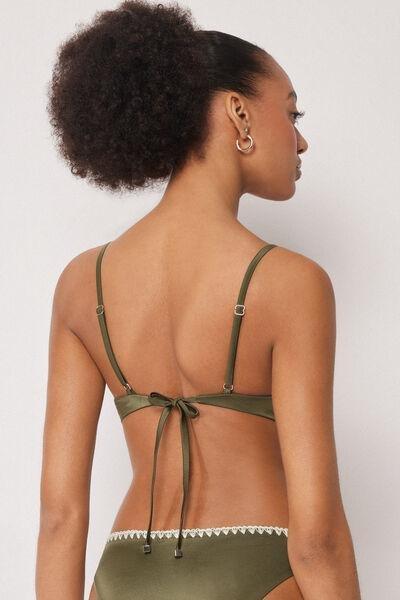 Green Refined Shine Padded Push-Up Bikini Top, 5501_173E, large image number 2