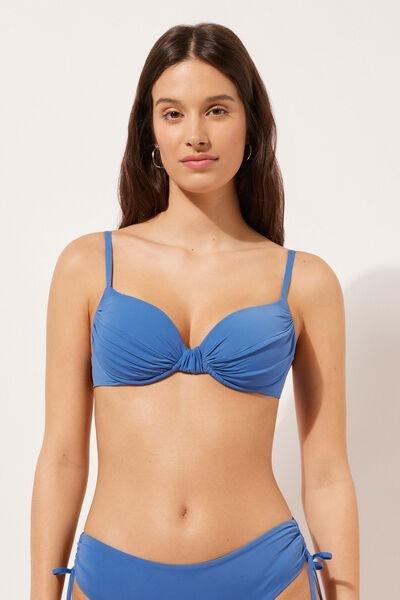 Blue Balconette Bikini Top, , large image number 1