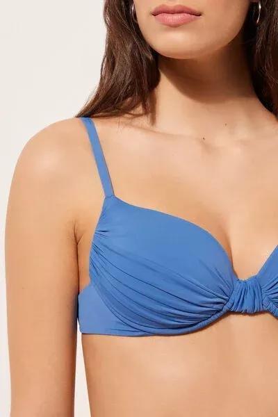 Blue Balconette Bikini Top, 5501_060E, large image number 3