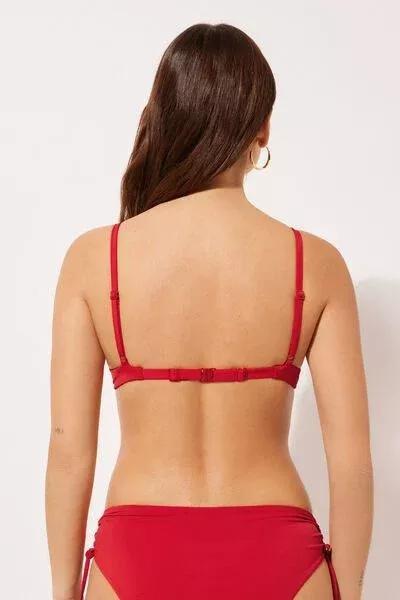 Red Padded Push-Up Bikini Top, 5501_061E, large image number 2