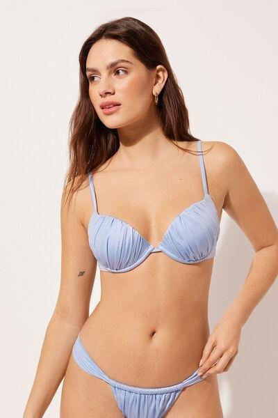 Blue Push-Up Bikini Top, 5501_042E, large image number 3