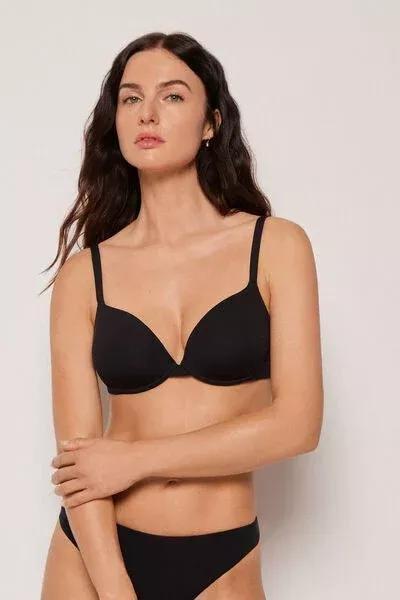 Black Premium Fit Push-Up Bikini Top, 5501_160E, medium
