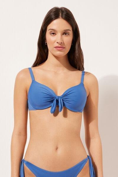Blue Padded Push-Up Bikini Top, , large image number 1