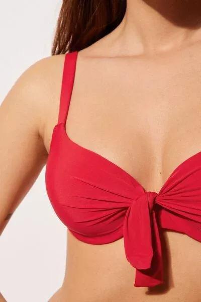 Red Push-Up Bikini Top, 5501_061E, large image number 3