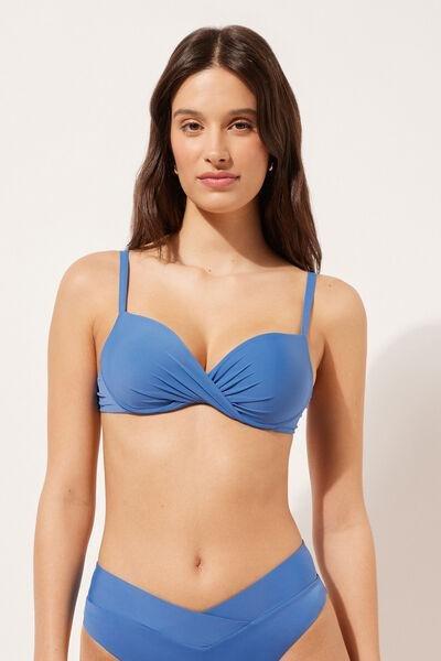 Blue Super Push-Up Bikini Top, , large image number 1