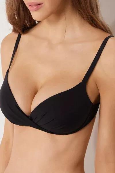 Black Premium Fit Super Push-Up Bikini Top, 5501_160E, large image number 3