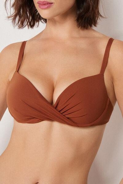 Brown Premium Fit Super Push-Up Bikini Top, 5501_161E, large image number 3
