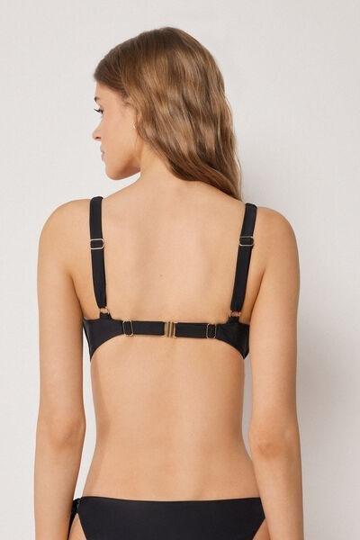 Black Premium Sculpt Classic Triangle Bikini Top, 5501_163E, large image number 2