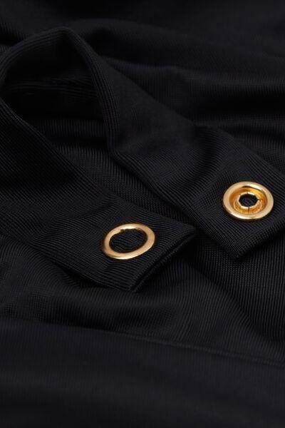 Black Premium Sculpt Classic Triangle Bikini Top, 5501_163E, large image number 3