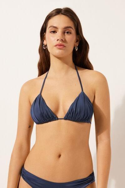 Blue Triangle Bikini Top, 5501_103E, large image number 1