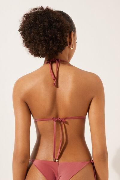 Pink Removable Padding Triangle Bikini Top, , large image number 2