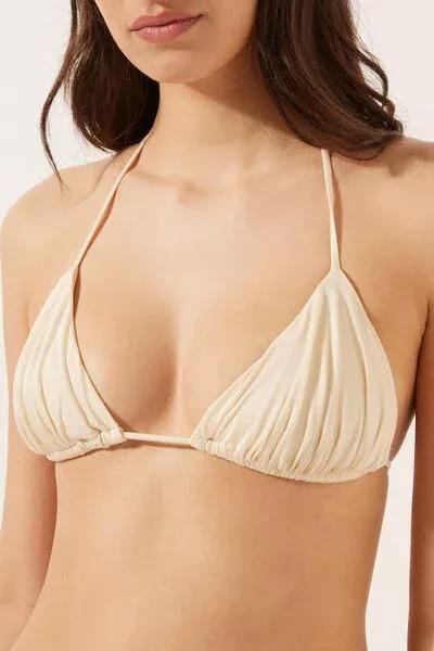 White Removable Padding Triangle Bikini Top, 5501_148E, large image number 3