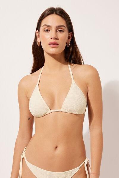White Triangle Bikini Top, , large image number 1