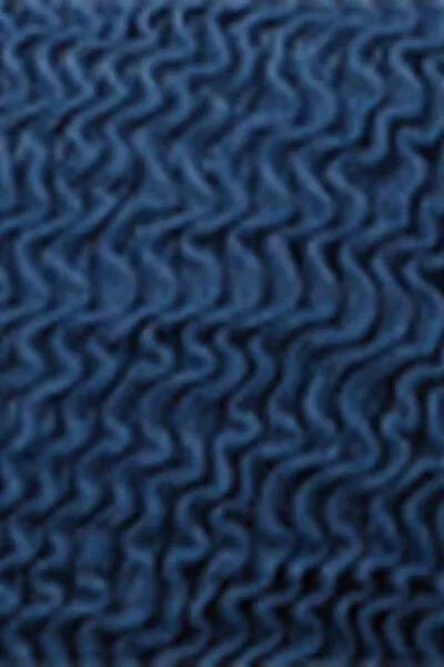 Navy Crinkle Waves Triangle Bikini Top, 5501_157E, large image number 4