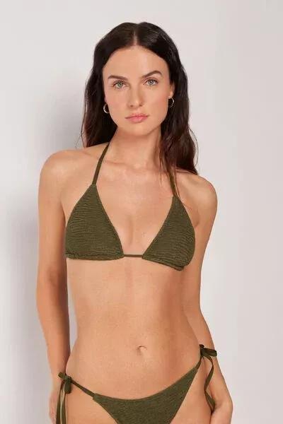 Green Removable Padding Triangle Bikini Top, 5501_158E, medium