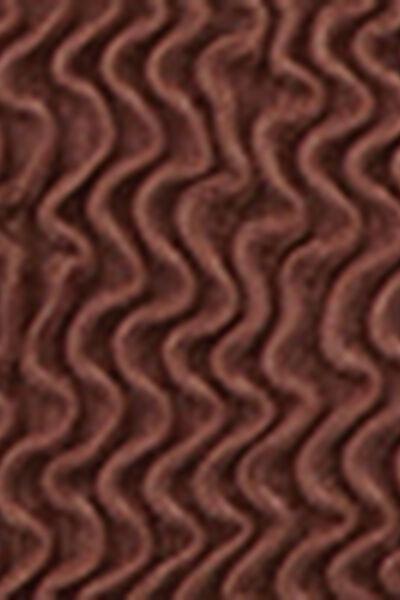 Brown Crinkle Waves Triangle Bikini Top, 5501_159E, large image number 4