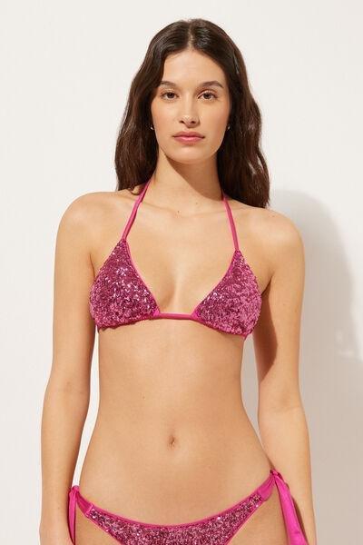 Pink Triangle Bikini Top, , large image number 1