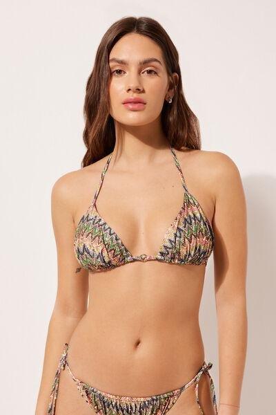 Multicolour Triangle Bikini Top, , large image number 1