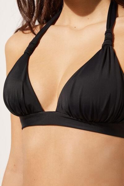 Black Non-Wired Bikini Top, 5501_038E, large image number 3