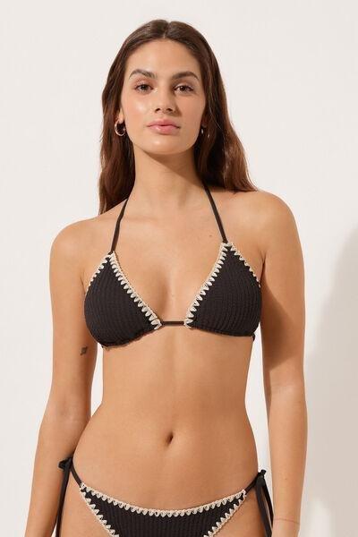 Black Triangle Bikini Top, , large image number 1