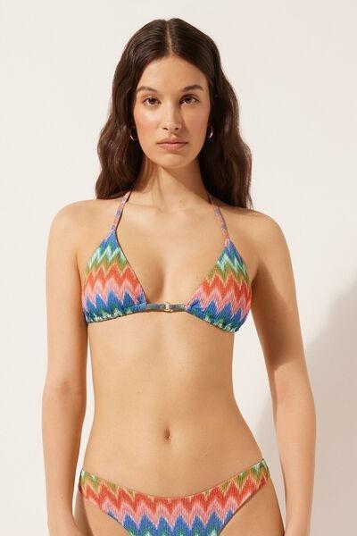 Multicolour Triangle Bikini Top, 5501_106E, large image number 1
