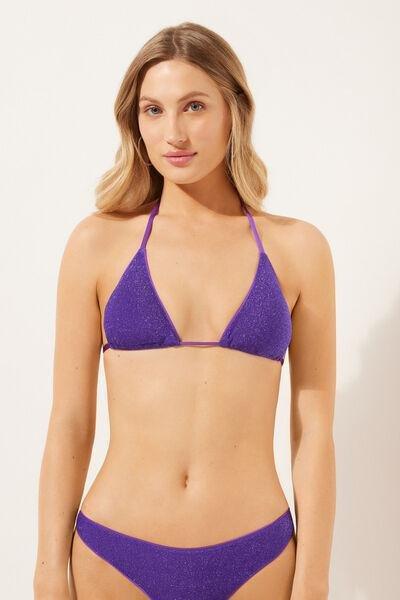 Purple Triangle Bikini Top, 5501_112E, large image number 0