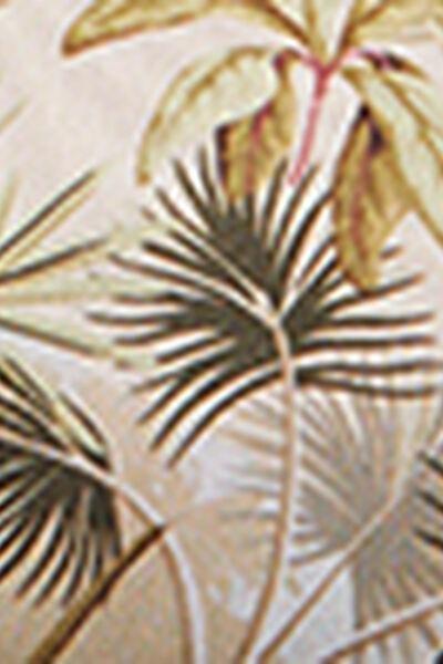 Beige/Green Tropical  Foliage Triangle Bikini Top, 5501_144E, large image number 4