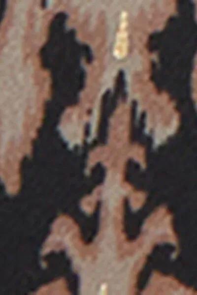 Black / Gold Golden Ethnic Non-Wired Bikini Top, 5501_168E, large image number 4