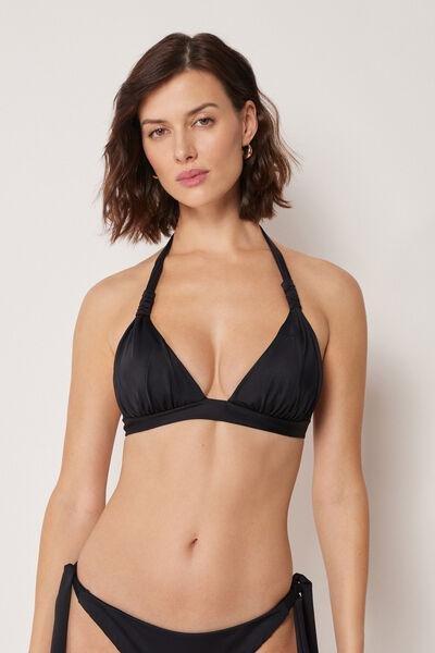 Black Premium Sculpt Triangle Bikini Top, 5501_163E, large image number 0