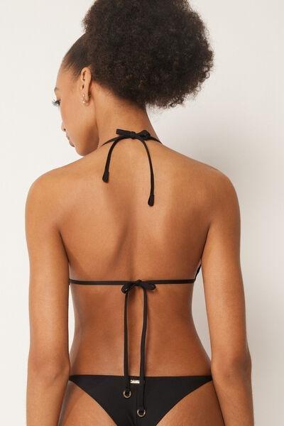 Black Premium Fit Triangle Bikini Top, 5501_160E, large image number 2