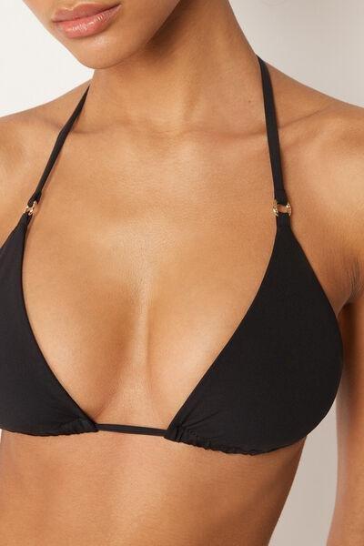 Black Premium Fit Triangle Bikini Top, 5501_160E, large image number 3