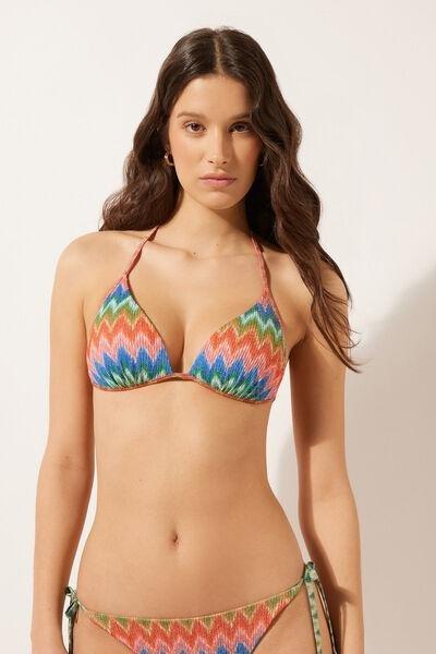 Multicolour Padded Push-Up Bikini Top, 5501_106E, large image number 0