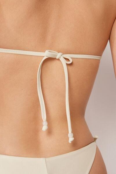 White Sequin Net Padded Triangle Bikini Top, 5501_176E, large image number 3