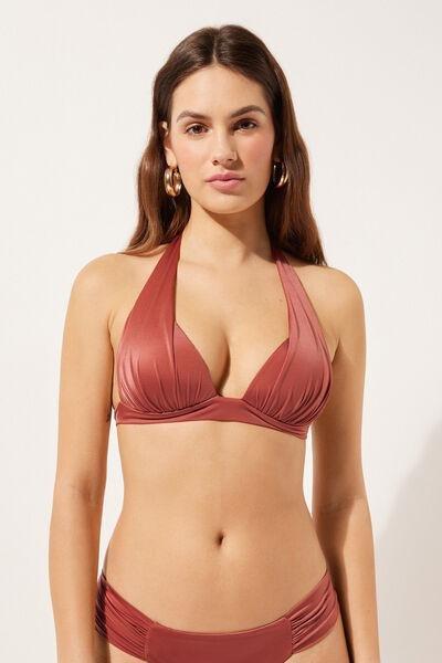 Pink Padded Triangle Bikini Top, 5501_104E, large image number 0
