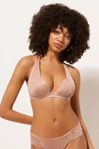 Pink Padded Triangle Bikini Top, 5501_105E, large image number 1