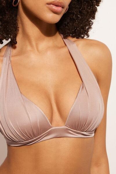 Pink Padded Triangle Bikini Top, 5501_105E, large image number 3
