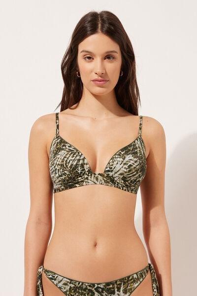 Multicolour Padded Triangle Bikini Top, , large image number 1
