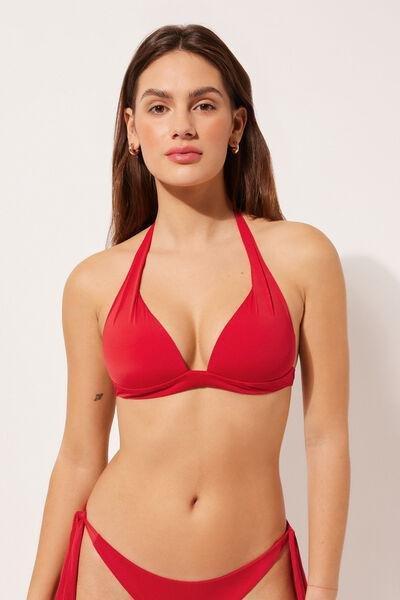 Red Padded Triangle Bikini Top, , large image number 1