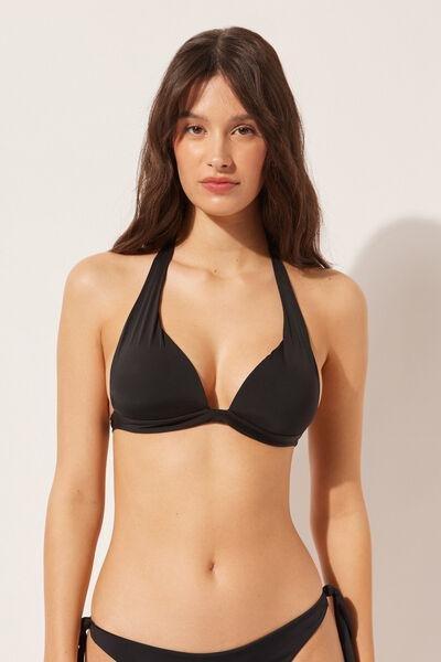 Black Padded Triangle Bikini Top, , large image number 1