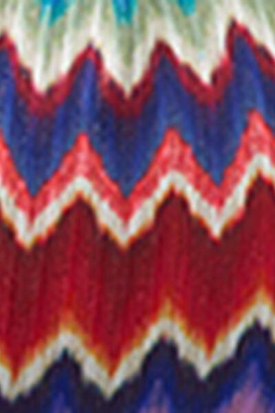 Brown Vibrant Chevron Padded Triangle Bikini Top, 5501_189E, large image number 4