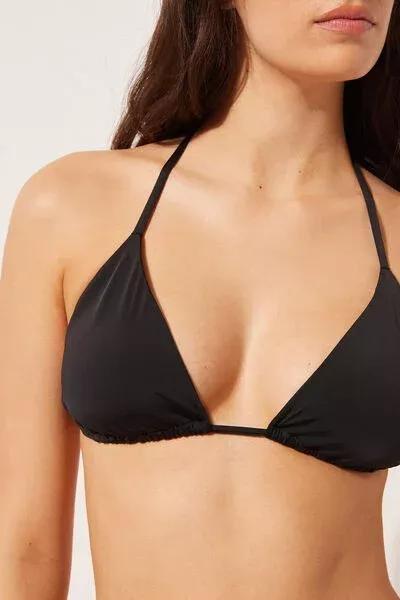 Black Slide Triangle Bikini Top, 5501_820C, large image number 3