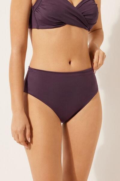 PURPLE SLATE SCULPTURE High-Waisted Bikini Bottoms Scultura, , large image number 1