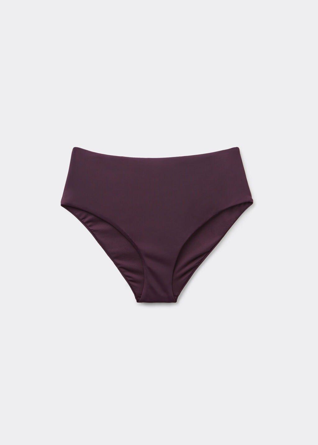 PURPLE SLATE SCULPTURE High-Waisted Bikini Bottoms Scultura, , large image number 4