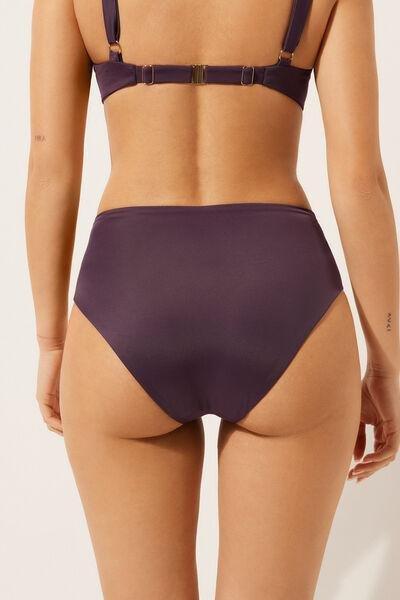 PURPLE SLATE SCULPTURE High-Waisted Bikini Bottoms Scultura, , large image number 5