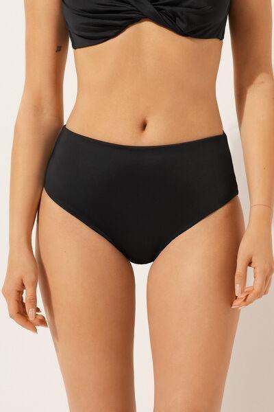 Black High-Waisted Bikini Bottoms, , large image number 3